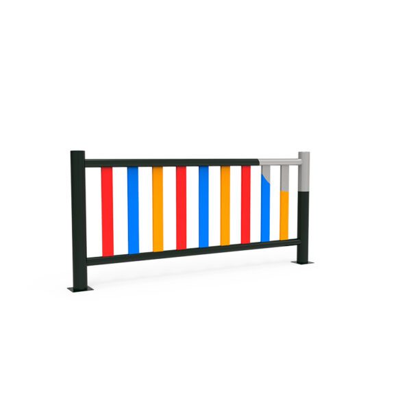 Galvanized and lacquered metal fence- EVLL02-G