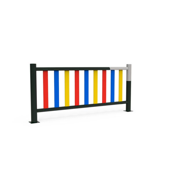 Galvanized and lacquered metal fence HDPE slats- EVLL03-G